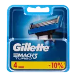 Сменные кассеты Gillette Mach3 Turbo 4 шт.