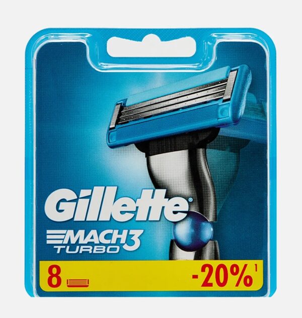 Кассеты Gillette Mach3 Turbo 8 шт.