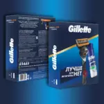 Подарочный набор Gillette Fusion Proglide с 1 сменной кассетой и гелем для бритья — изображение 3