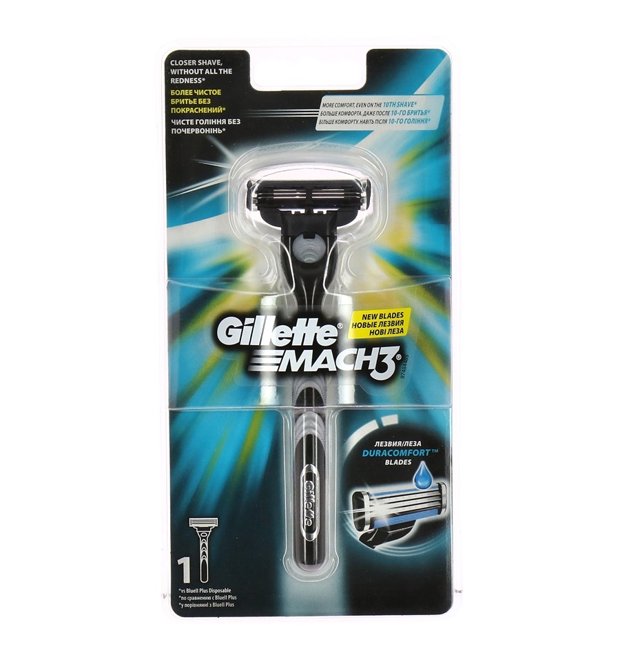 stanok_m3_s_kassetoj Станок Gillette Mach3 с 1 кассетой — изображение 1